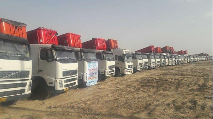 اعتصاب رانندگان کامیون های حمل بار در دروازه های مرز خسروی، بازرگان و باشماخ